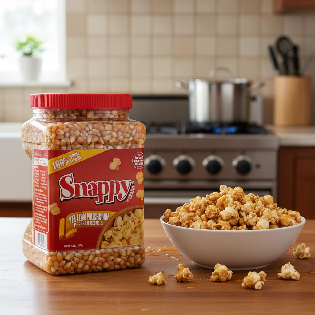 Amazon.com : Snappy Yellow Mushroom Popcorn Kernels for Caramel
