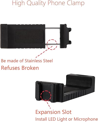 Miniatura 4 de Trípode ajustable para teléfono, soporte de teléfono superior, trípode de mesa para decoración de galletas y enseñanza en línea transmisión en vivo