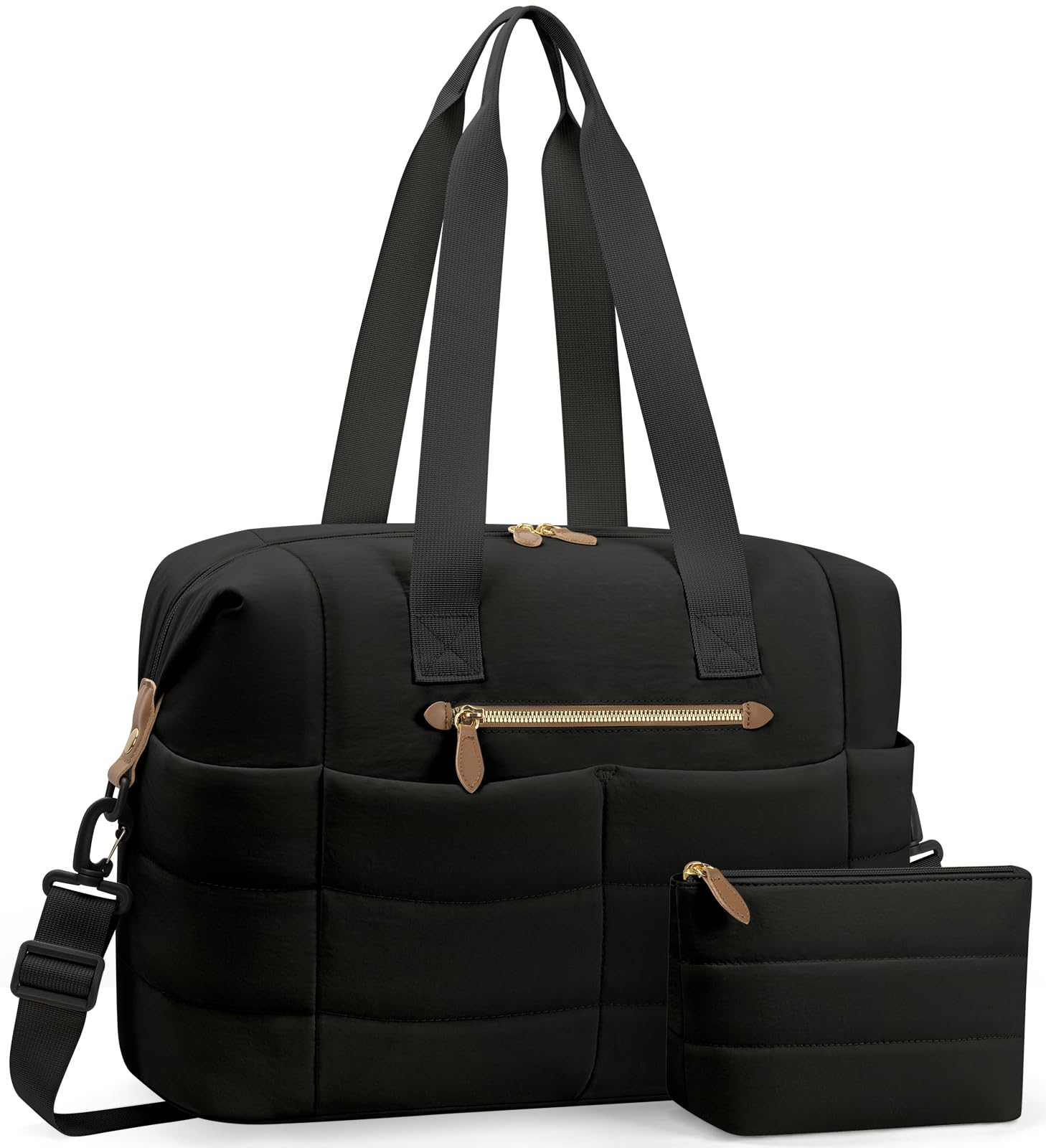 Tuwubi Travel Duffel Bag Puffer Gym Bag for Women Lightweight Weekender Overnight Bags Carry On Tote For Spirit