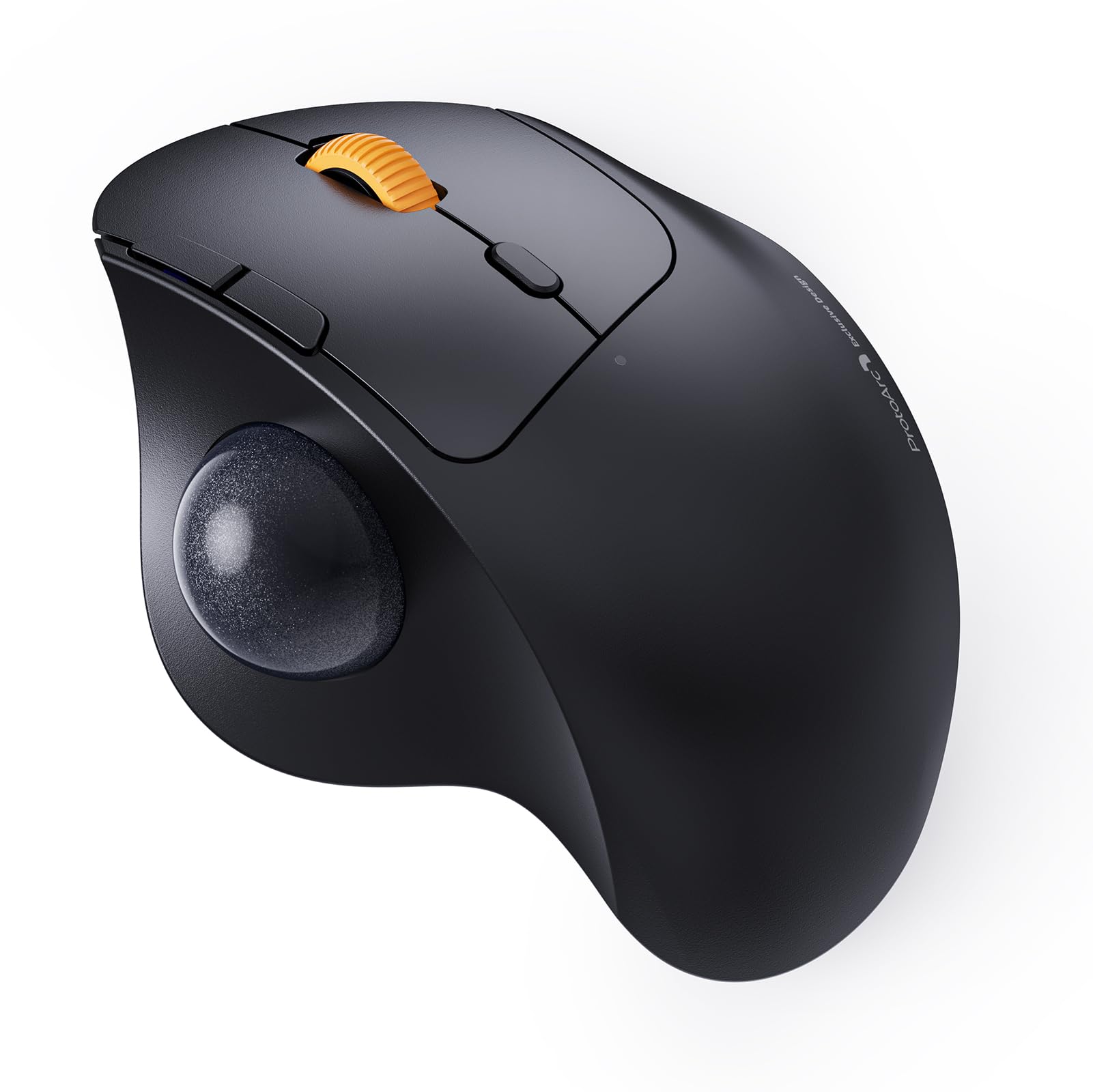 ProtoArc EM04 Kabellose Trackball Maus Bluetooth, 2.4GHz wiederaufladbare ergonomische Maus, 5 DPI einstellbar, Daumensteuerung, Multi-Geräte, für PC, iPad, Mac, Windows