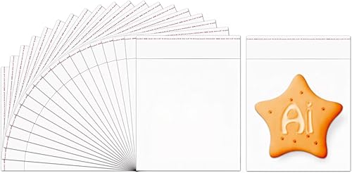 Miniatura 1 de Bolsas resellables adhesivas autoadhesivas, 1000 bolsas pequeñas de celofán transparente de 4 x 4 pulgadas, bolsas de polietileno OPP de 1 mil para