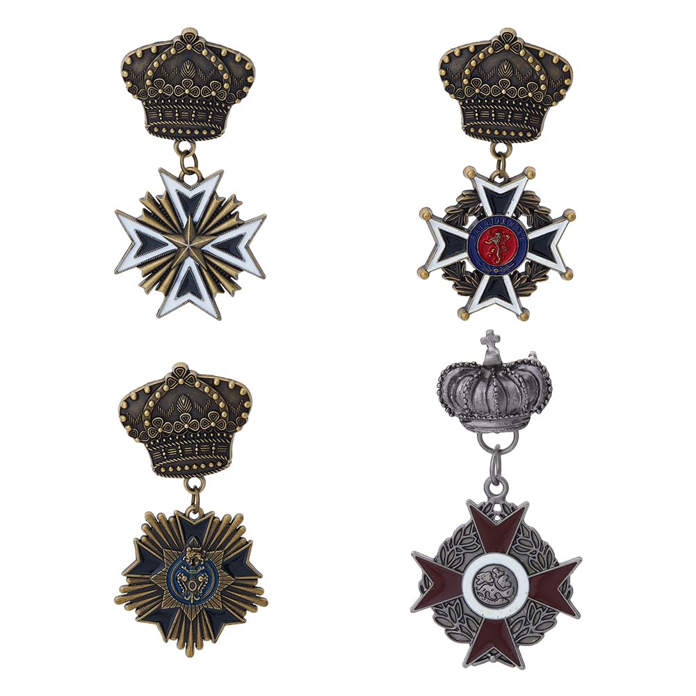 Set 3 Medaglie Militari - Distintivi Esercito Per Vestiti, Costumi E Accessori