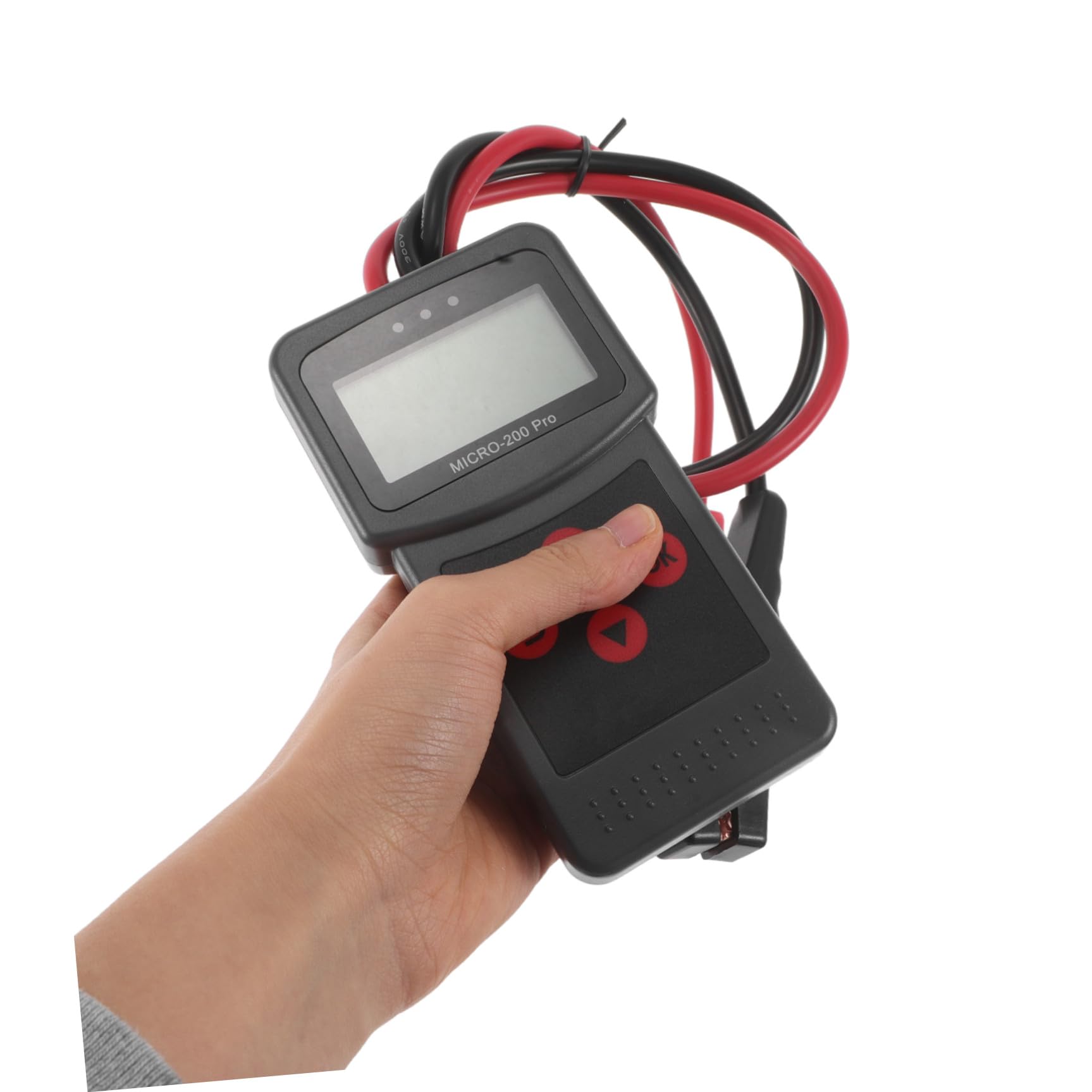 Tester Digitale per Batterie Auto 12V e 24V con Display Intelligente Rilevatore Guasti e Analizzatore Batteria Portatile in Plastica ABS Strumento Manutenzione Veicoli per Uso