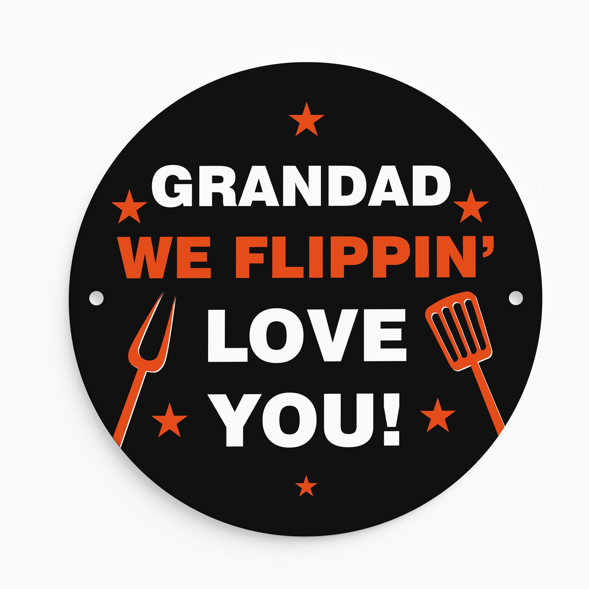 Red Ocean Fathers Day Gift For Grandad Flippin Love You Grandad BBQ Sign Man Cave Signs Garage Signs Funny BBQ Sign For Birthday Hanging Shed Gift Him From Grandchild