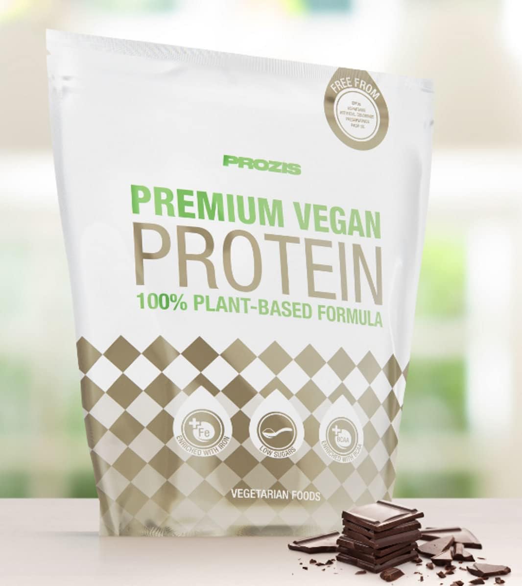 Prozis Premium Vegan Protein 1 kg proteine vegane a base di piselli