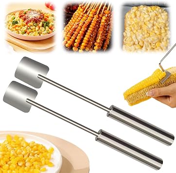 Corn Peeler Corn Peeler for Corn on The Cob,Upgrade Corn Cob Stripper Cutter Remover Kitchen Indoor,Corn Peelers on The Cobs Holders for Women Home Dining Enthusiasts Gadget 2 pack
