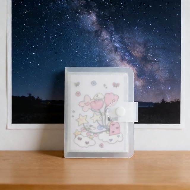 Foto 5 de 8 de Snorvixre Pequeño álbum de tarjetas transparente, fácil de usar para la colección de billetes