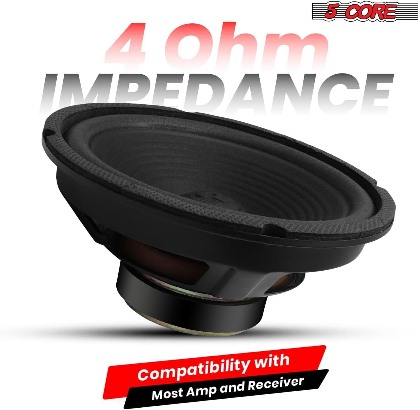 5 CORE Car Subwoofer 8 Inch 500W 4PCS High Powered Vehicle Component Pro Audio Speaker System 4 Ohm 13 Oz Magnet w/High-Temperature CCAW Voice Coil - WF 8"-890 4PC 5 61uop3odPyL. AC SL1500