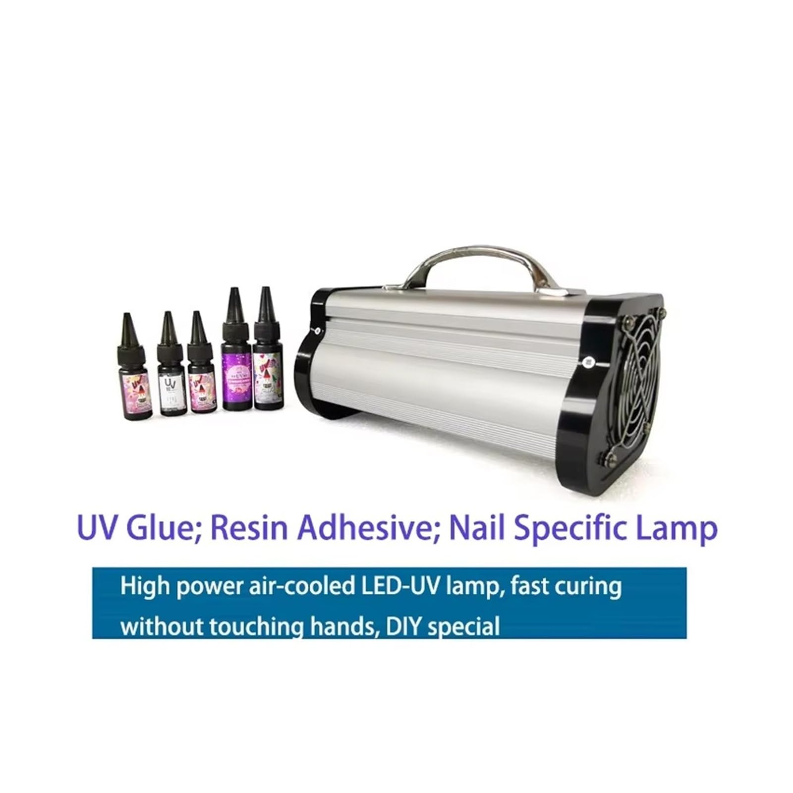 Lampe À Polymérisation Ultraviolette 500W, 365nm, 395nm, 405nm, Colle Cristal, Résine, Film Thermorétractable, Huile, Manuel De Bricolage Solidifier la résine photosensible