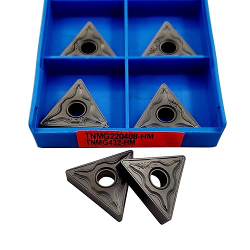 Miniatura 18 de GBJ TNMG431 TNMG220404-HM 10 piezas de insertos de carburo insertos de torneado para torno de procesamiento de piezas de acero para herramientas