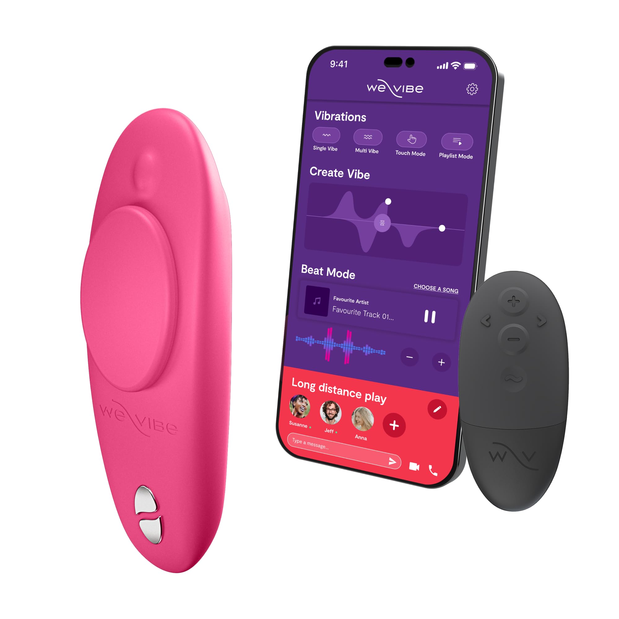 【はちぷり】we vive Moxie We-Vibe Moxie Wearable Lay On Panty Vibrator | Remote & App
