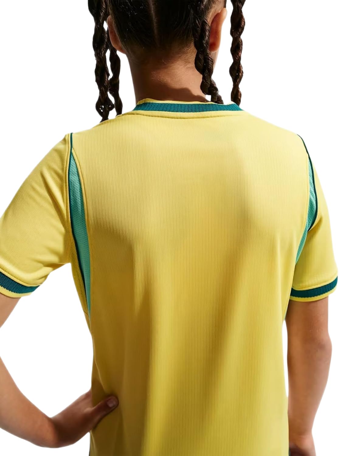Nike Brazil National Team Dri-Fit Stadium Away T-Shirt Unisex - Bambini e Ragazzi (Pacco da 1)