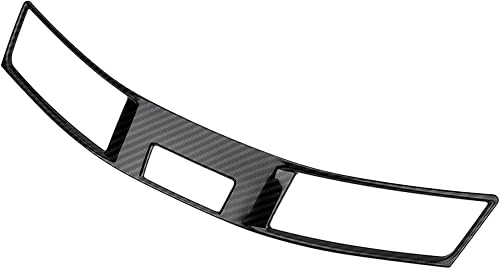 Miniatura 7 de Fydun Adhesivos para consola central de automóvil, marco de salida de ventilación central, decoración de fibra de carbono, cubierta de marco de