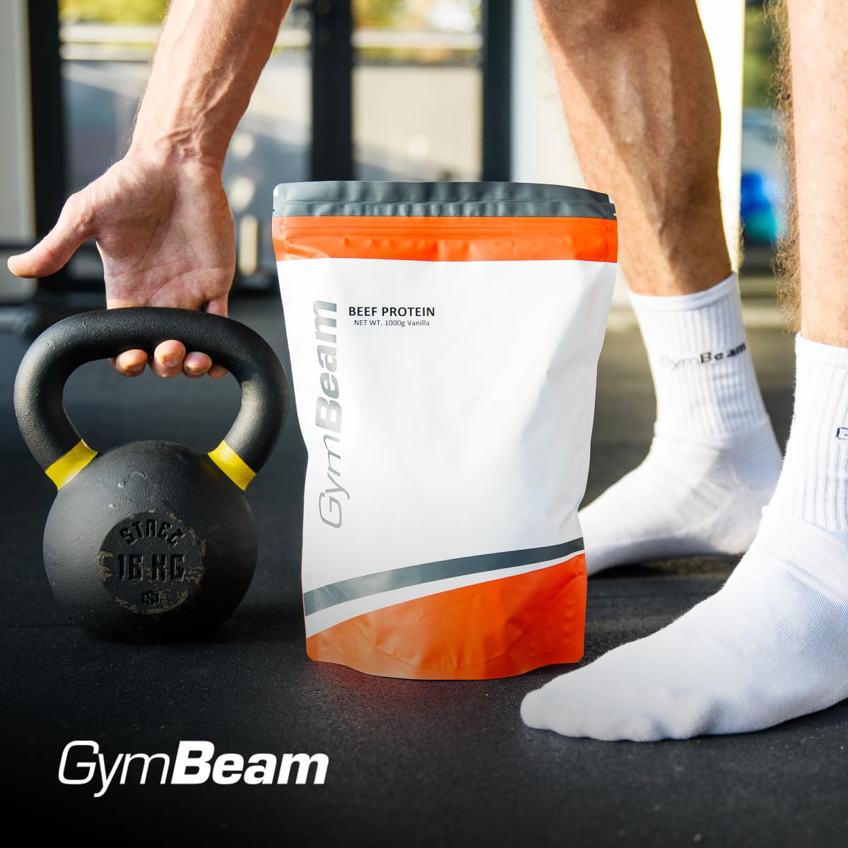 GymBeam Proteine del Manzo – Proteine in Polvere Idrolizzate con Oltre il 90% – Senza Lattosio, Basso Contenuto di Grassi e Zuccheri – Ideali come Post-Workout (1000 g, Cioccolato)