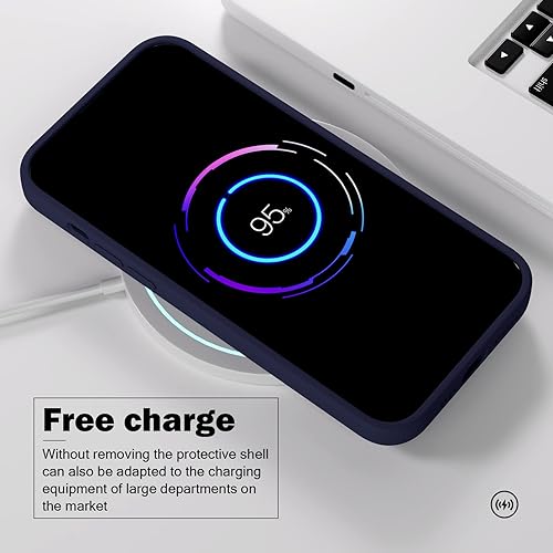 Miniatura 2 de AKABEILA Funda para Xiaomi Poco X5 Pro 5G de 6.67 pulgadas, silicona líquida, delgada, sedosa y suave al tacto, TPU a prueba de golpes, con forro de