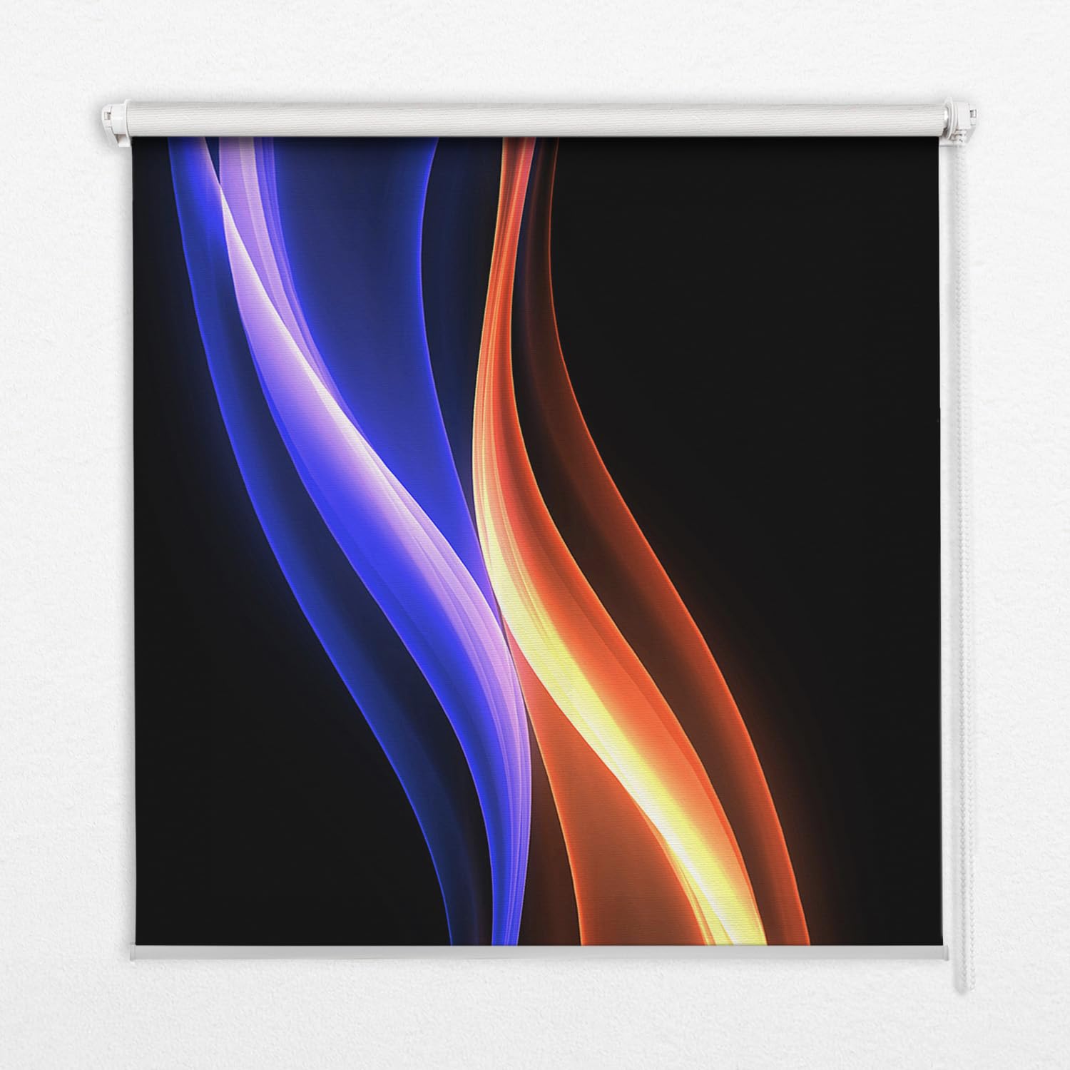 Store occultant 60x180cm sans perçage bloque la lumière motif animation bleu