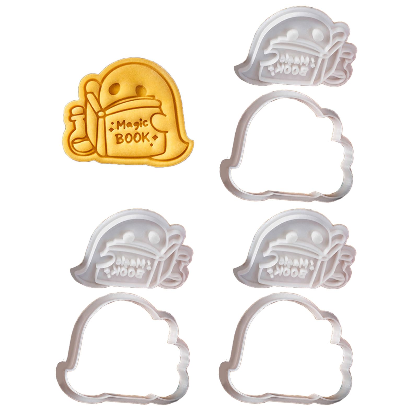Buxuaaaa Halloween Specter Shape Cookie Eerie Halloween Cookie Baking Molds Sturdy Specter Shape Biscuits Cutter Baking Accessories