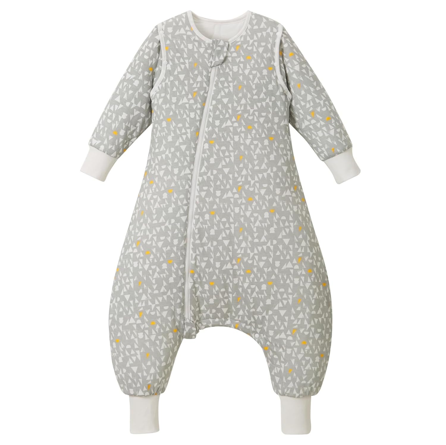 2.5 TOG Removable Long Sleeve Sleep Sack with Legs, Super Soft 100% Cotton Winter Toddler Sleep Bag with Feet, Graphic, XS 2.5tog New Graphic ?Extra Small