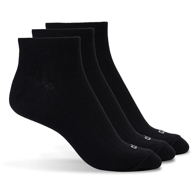 CULT Men’s Casual Low Ankle Length Cotton Blend Socks – Ultra Soft, Breathable, Moisture-Absorbent, Anti-Microbial, Durable Everyday Wear with Superior Fit & All-Day Comfort Pack - 3