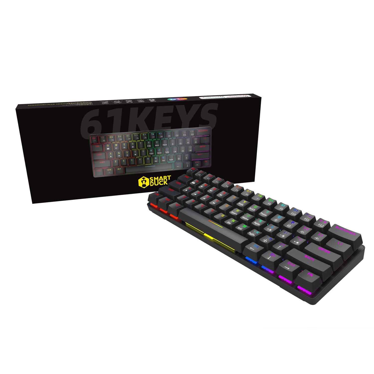 Amazon.com: KPREPUBLIC Smart Duck XS61 PRO 60% Mechanical Keyboard