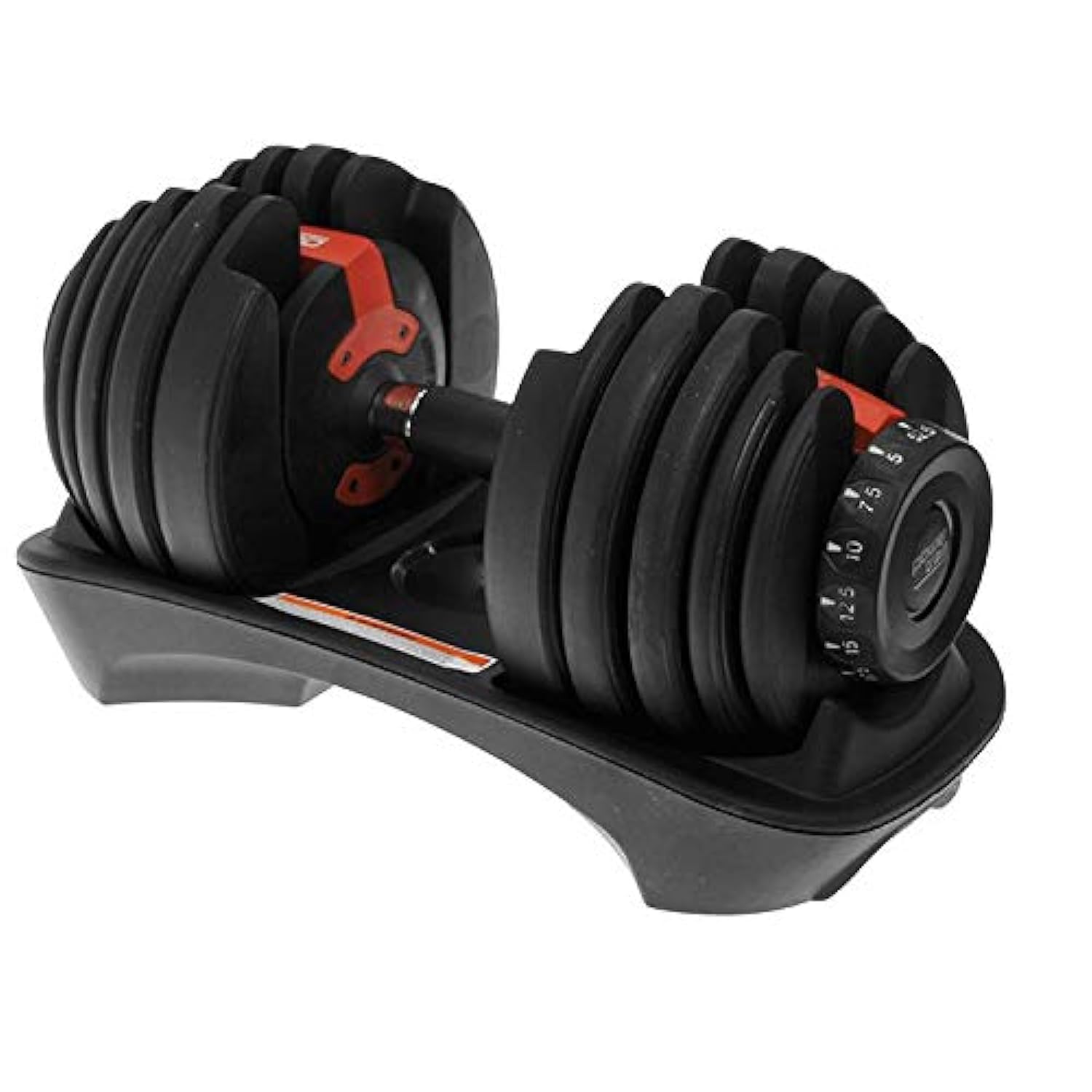 Other Adjustable 1271201615631 Dumbbell, 24 kg Size, Black/Red