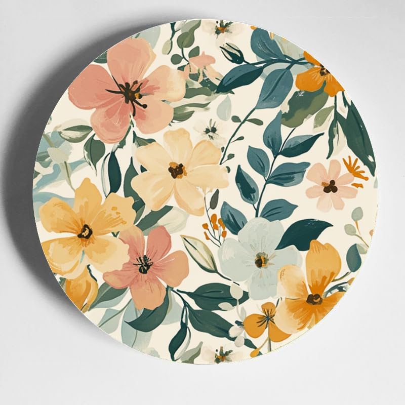 DNOVING Personalized Ceramic Decorative Plate Customizable Design with Photo Text Printed for Wall Hanging or Table Decor Perfect Memorial Gifts for Living Room Dining Room Home Decor CP-625723092