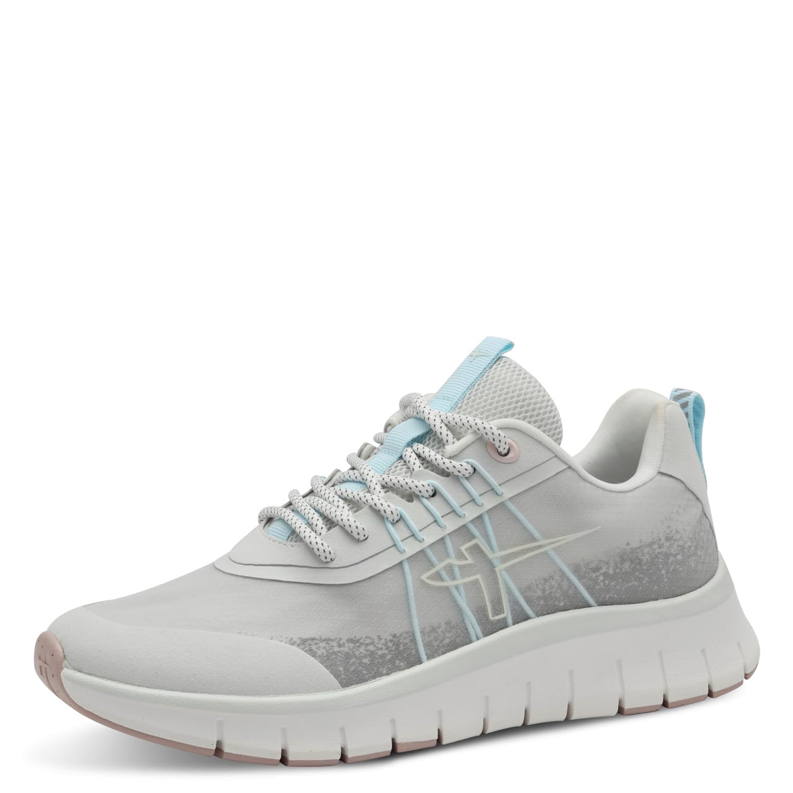 Tamaris Women's Vegan Sporty Lace-Up, lightgrey, 6.5 UK