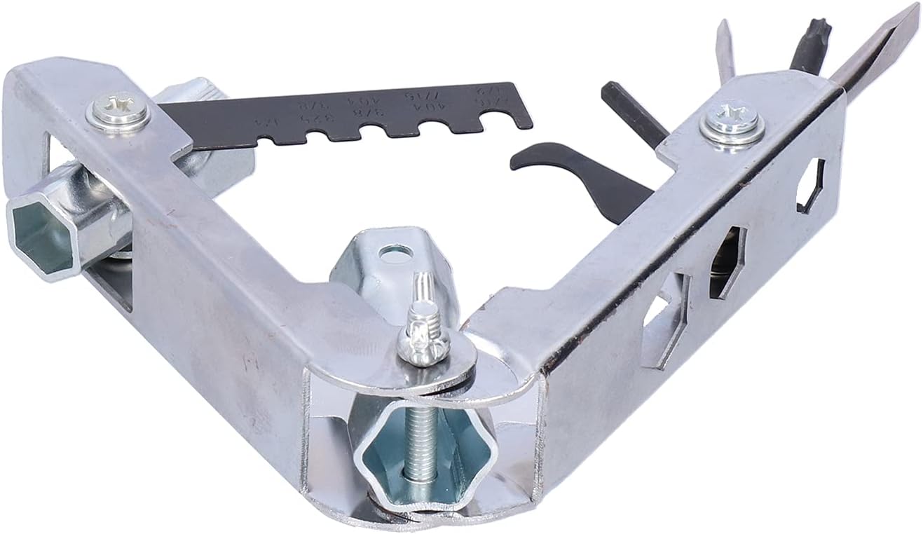 Semme MultiTool Combination Kit Foldaway Pocket Hardware Hand Operated Tools for Maintenance Includes Screwdrivers Sockets and Specialty Tools