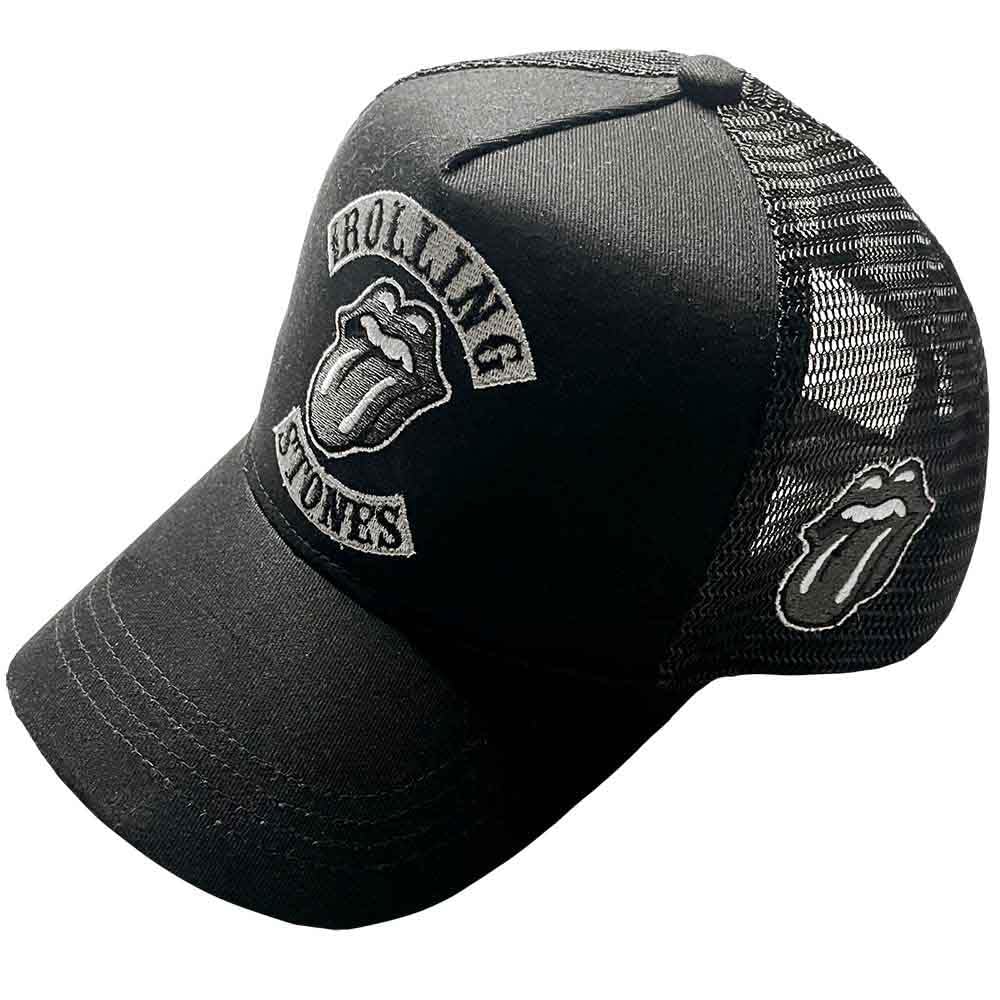 Rock Off Officially Licensed Products Men's Black The Rolling Stones Baseball Cap Tour '78 Official Trucker One Size
