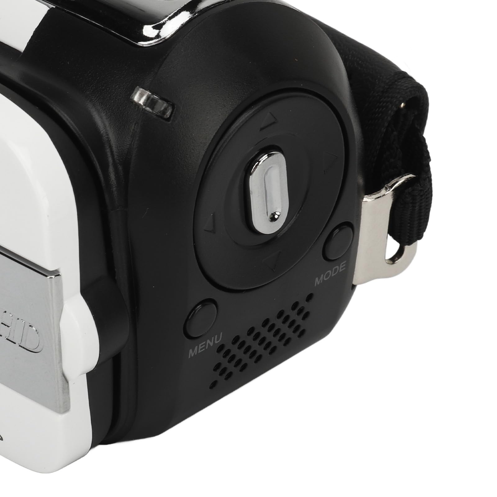 1080P HD Digitalkamera, 16 facher Zoom Vlogging Videokamera Camcorder mit 2,4 Zoll drehbarem Bildschirm für Fotografie, Tragbare 16 MP Selfie Kamera mit Fülllicht für (White)