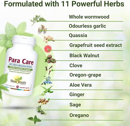 Miniatura 5 de NEW ROOTS HERBAL para Care Suplemento de limpieza y desintoxicación  Fórmula 11 en 1 con nogal negro, ajenjo  Fórmula herbal, apoya la salud