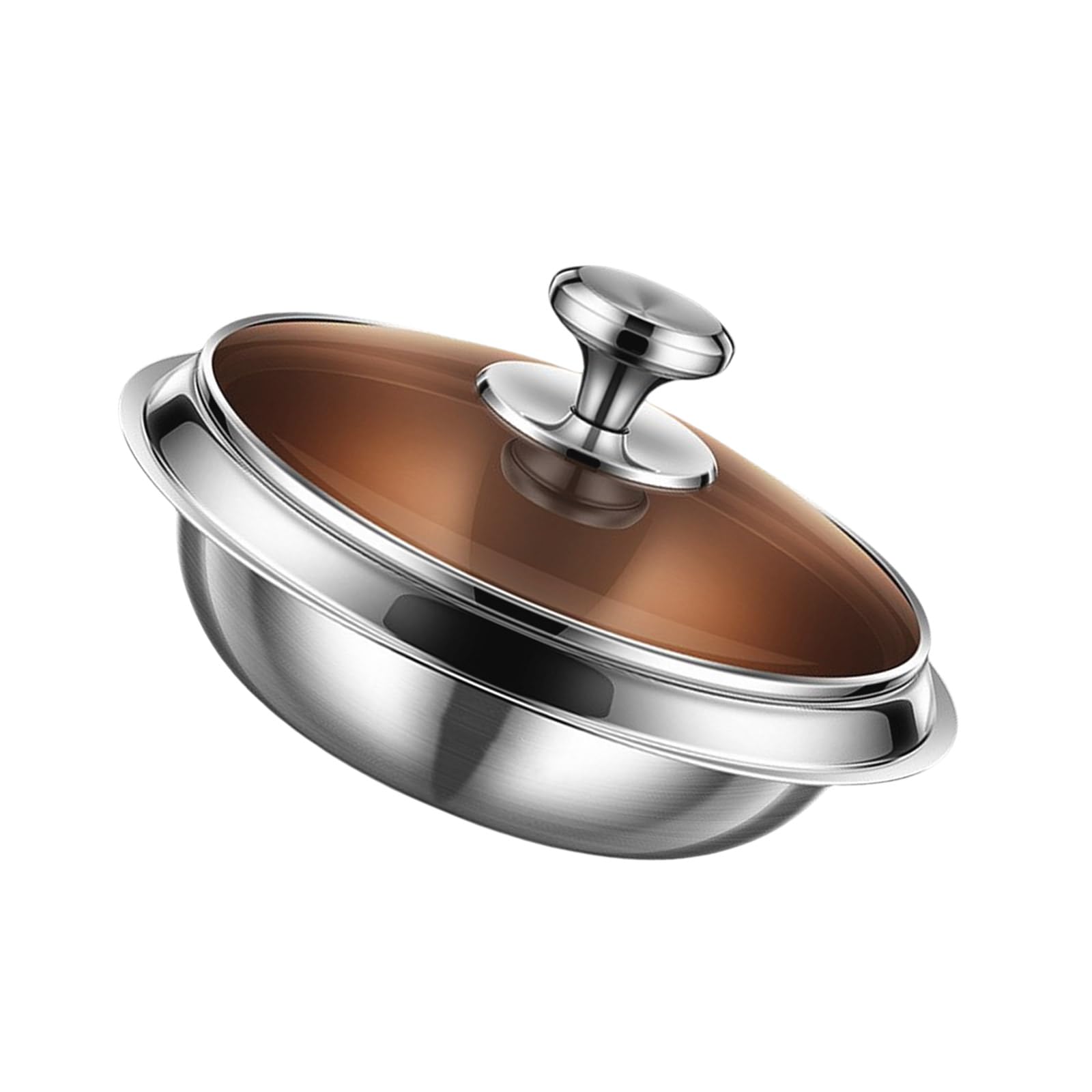 carotoe 304Stainless Steel Tableware Set Serving Plates Picnics Camping Plates Party Dishware Set for Outdoor and Indoor Salad Bowl