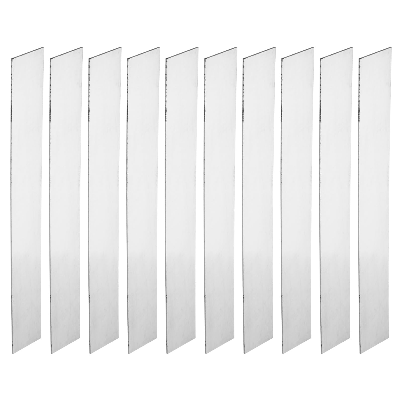 PATIKIL 10 Piezas de 15N20 Acero para Fabricación de Cuchillos, Barra Plana de Acero de 12" x 1 1/2" x 1/16" para Hoja de Metal en Blanco DIY, Uso Profesional Y para Aficionados