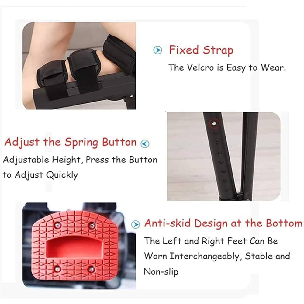 ハンズフリー松葉杖　歩行補助具 Amazon.co.jp: ハンズフリー松葉杖、歩行補助具痛みのない膝