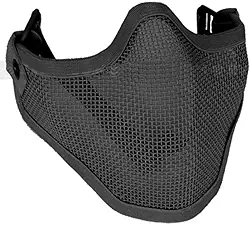 Toys+ Máscara de Meia Face de Airsoft Máscara Preta Striker