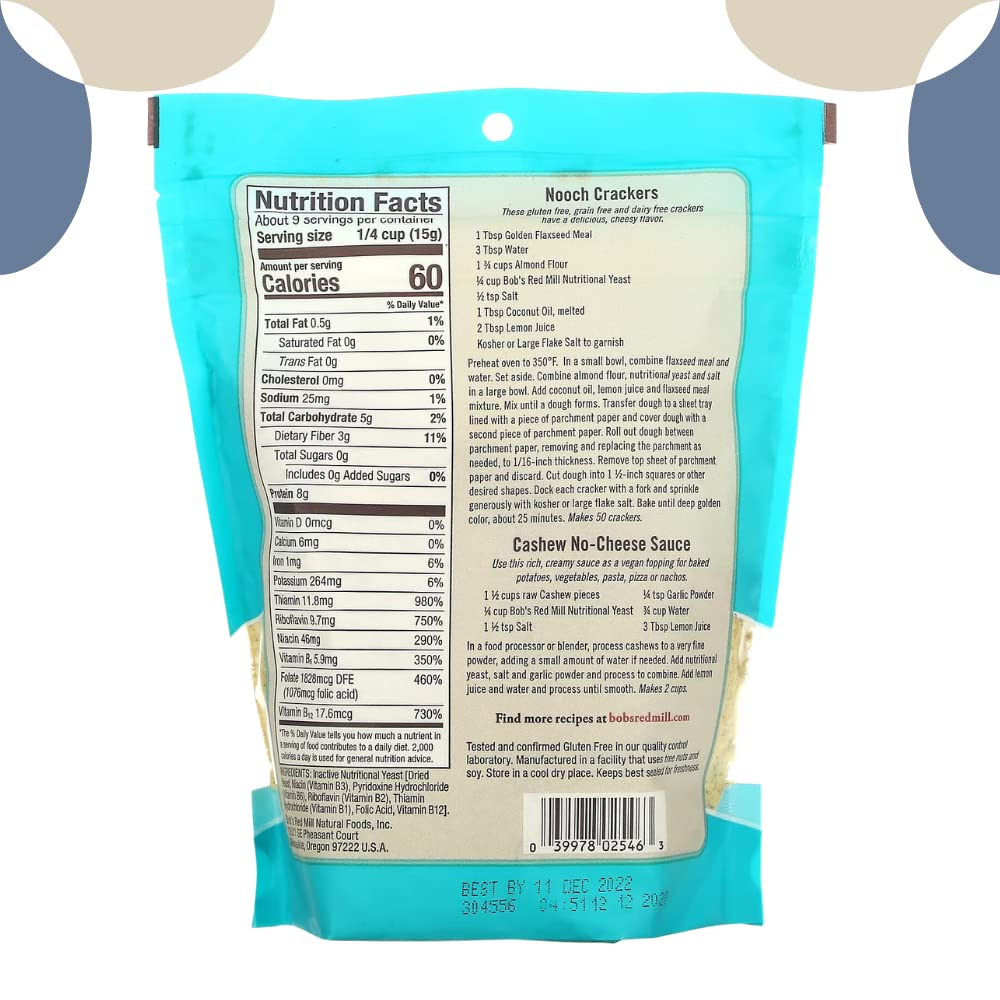 Bob’s Red Mill Vital Harina de gluten de trigo (20 onzas) con levadura