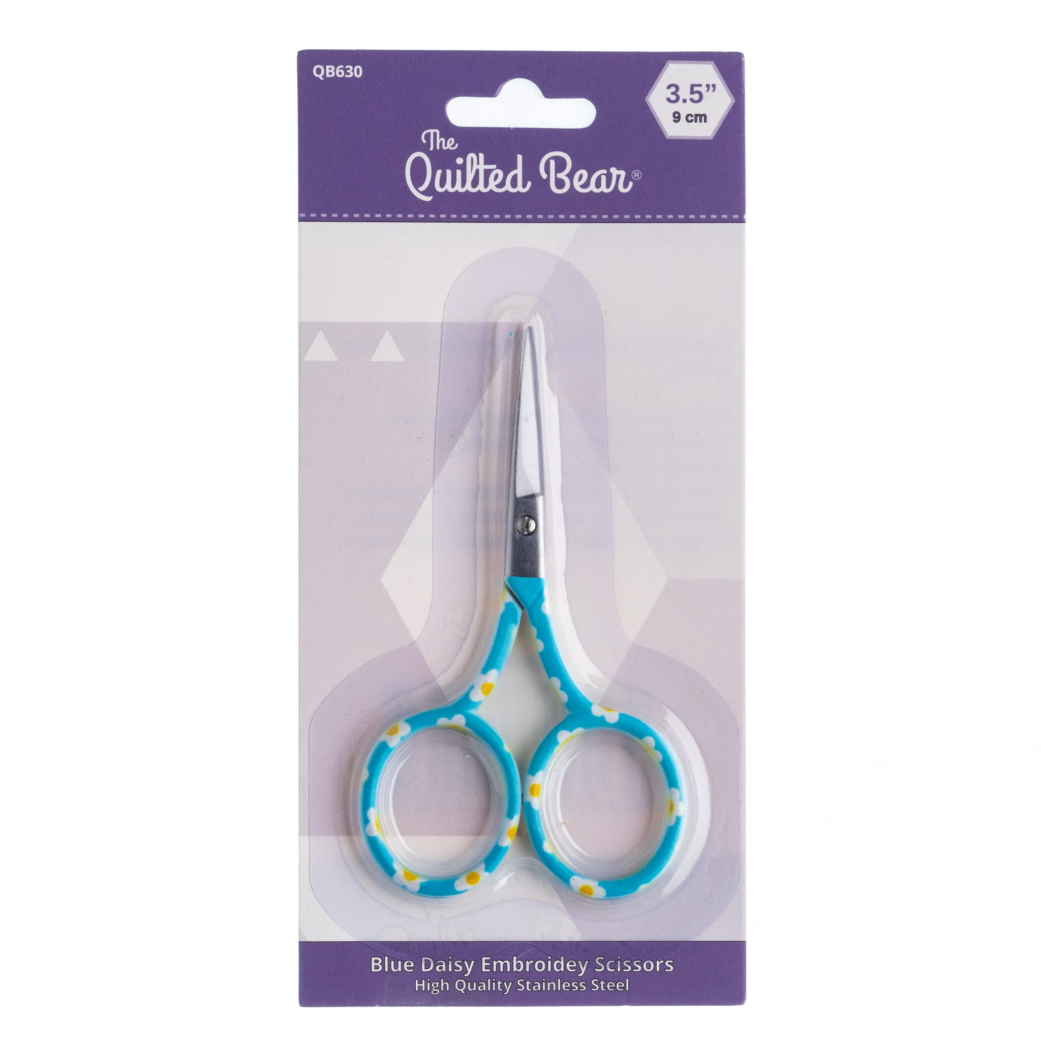 The Quilted Bear Blue Daisy Embroidery Scissors, Small Sharp 3.5" Blades for use as Embroidery Cross Stitch, School - Image 4