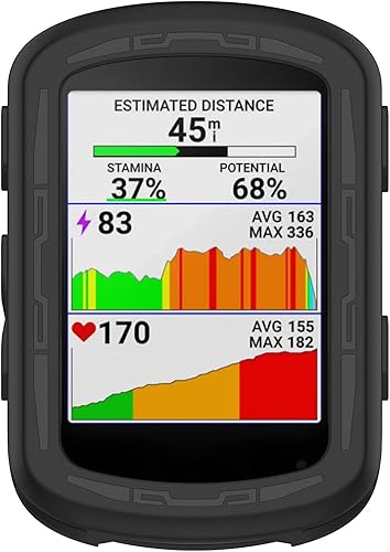 Miniatura 4 de Carcasa compatible con Garmin Edge 840540, Disscool Soft Anti Drop TPU Funda protectora de repuesto para Smartwatch Accesorios (negro)