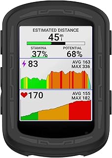 for Garmin Edge 540 Protective Case Cover, LOKEKE Silicone Protective Case Cover Shell Skin for Garmin Edge 540/840(Silicone Black)