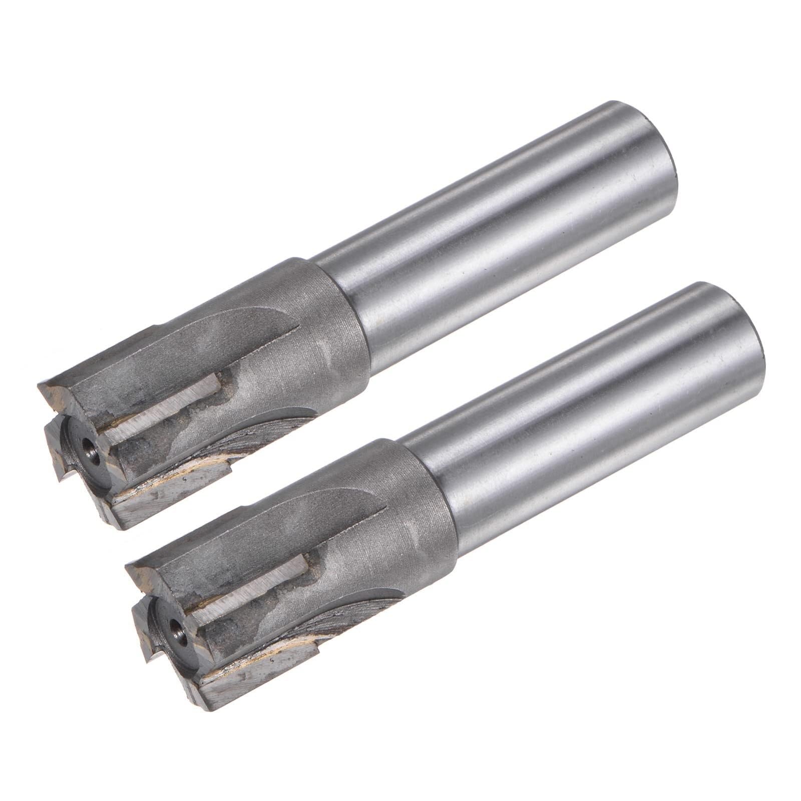 2 Stück Schaftfräser Mit Quadratischem Ende, Schneiddurchmesser 25 Mm, Hartmetallspitze, 4 Gerade Schneiden, 20 Mm Schaftdurchmesser(25mm)