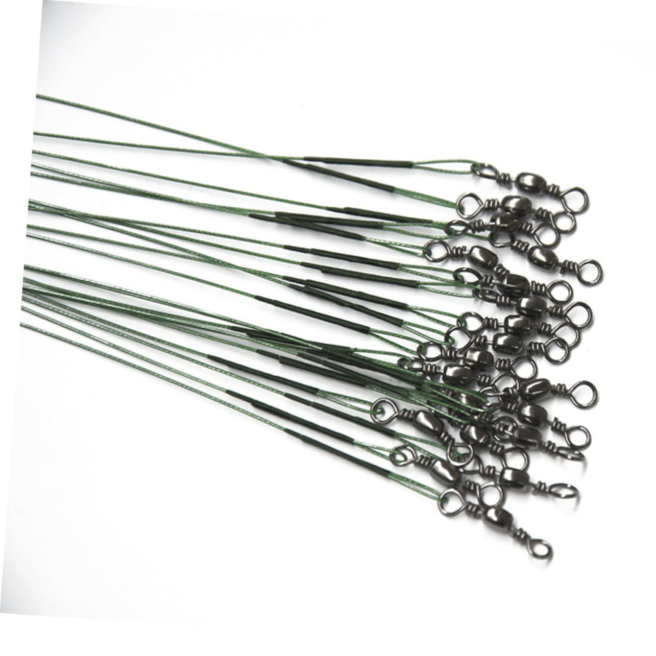 OSOLADY 15cm Stainless Steel Wire Leader for Fishing Anti Winding Fishing Lure Line for Saltwater/Freshwater