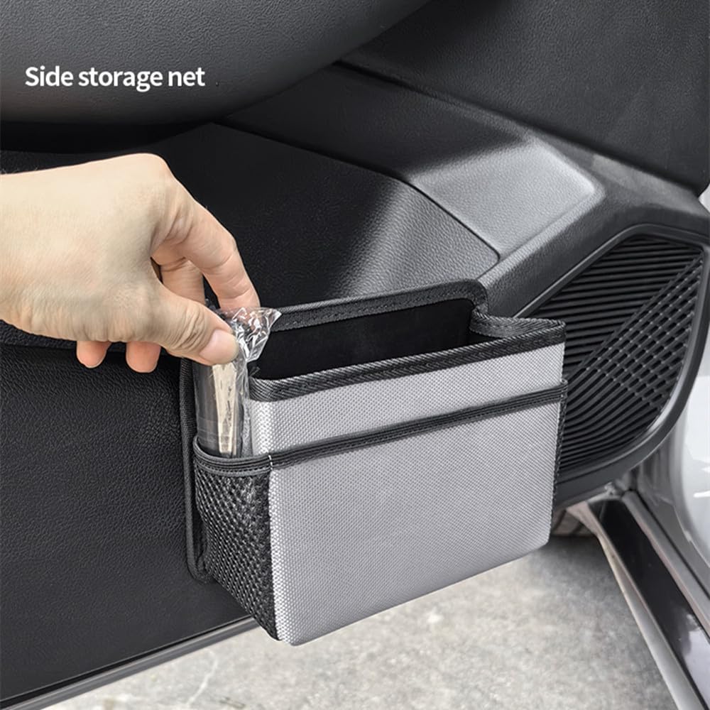 Poubelle De Voiture étanche Avec Couvercle - Nylon, 8.5 Litres, Pliable (neuf)