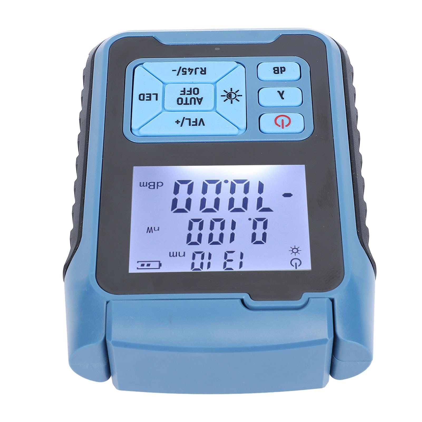 Probador de Fibra Óptica, -70 a +10 dBm Medidor de Potencia de Fibra Óptica Portáti con Universal FC/SC/ST