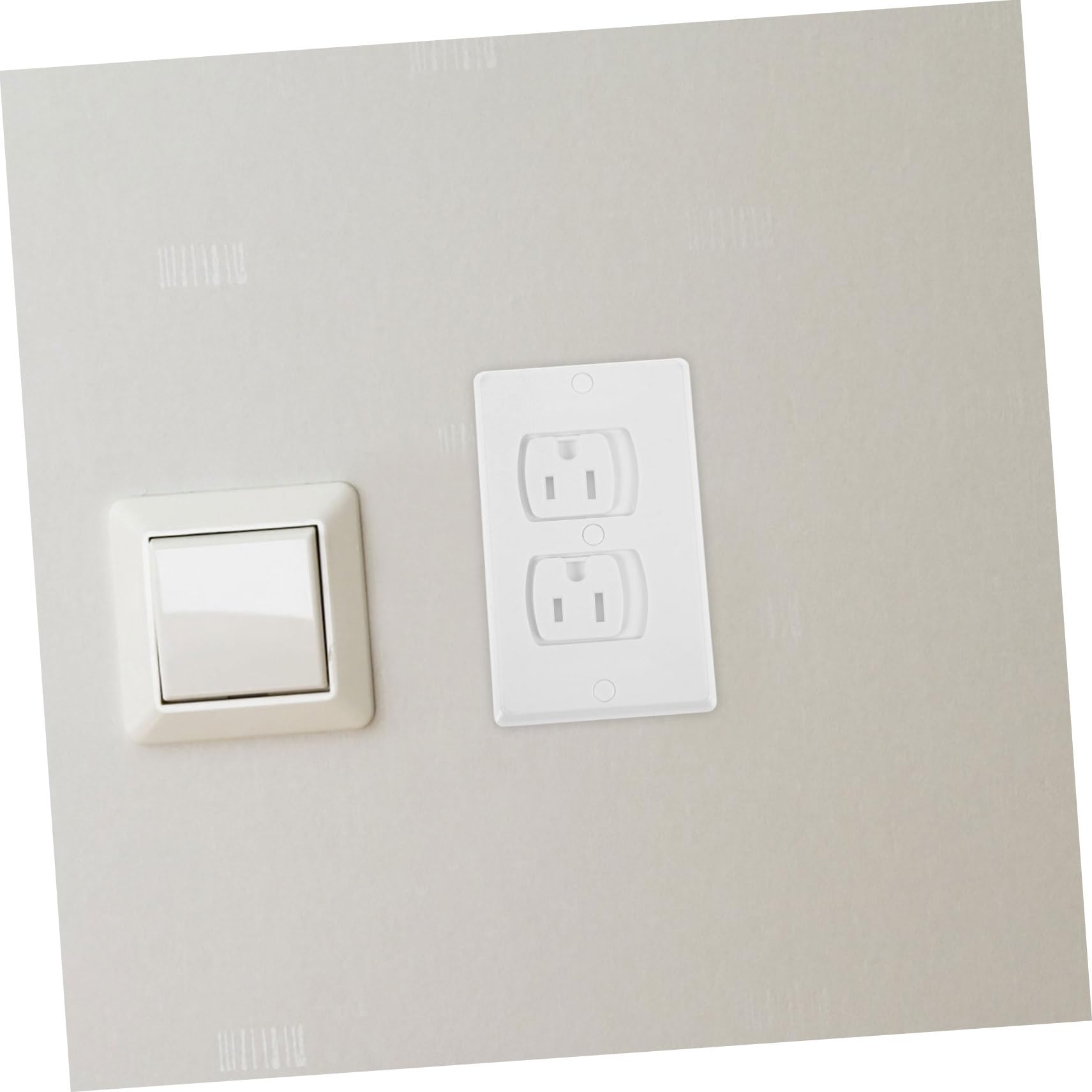 TOYANDONA 10pezzi Copriprese Elettriche Di Sicurezza Per Ragazzo Ragazza Ragazza in Abs Isolati Resistenti Rotture e Corrosione Con Viti Autochiudenti Per Coprire Prese Muro