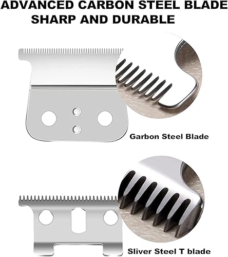 Miniatura 6 de Paquete de 2 cuchillas de contorno en T para Andis T Outliner, G, GO, GTO, GTX, Headliner LS2, LS3 de repuesto, cuchillas de cortapelas, ya montadas