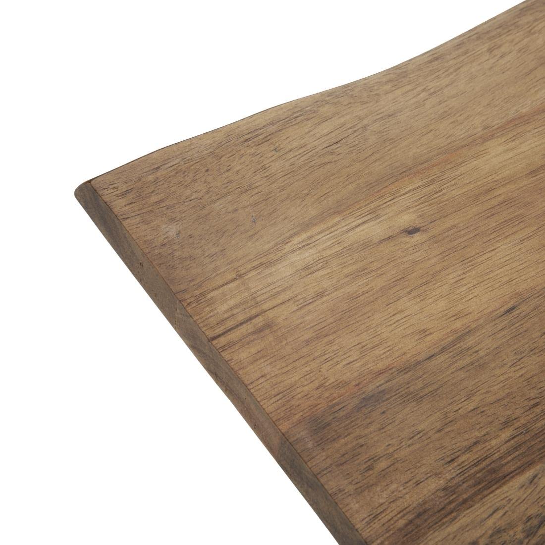 Olympia Plancheà découper en bois d'acacia avec poignée ondulée 15 x 355 x 250 mm