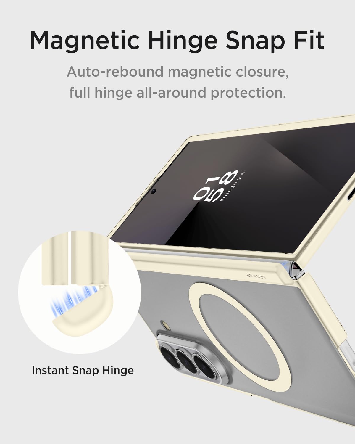 Miimall Custodia per Samsung Galaxy Fold 8Ultra per Mag Safe, [protezione cerniera] a prova di caduta, resistente, antigraffio, robusta, morbida e leggera, custodia protettiva per Fold Z8 Ultra 2026