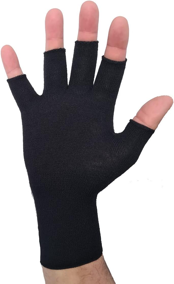 USSENBaltic Long Fingerless Thermal Inner Glove Gauntlet Winter Liner Work,Ski