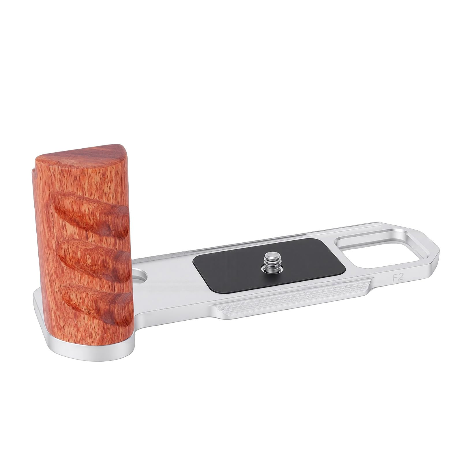 Cocoarm Supporto per Impugnatura Fotocamera L Bracket per F2, F2A, F2S, | Costruzione in Lega di Alluminio, Piastra a Sgancio Rapido per Stabilizzatori RS, Resistente Alla Ruggine e Leggera,
