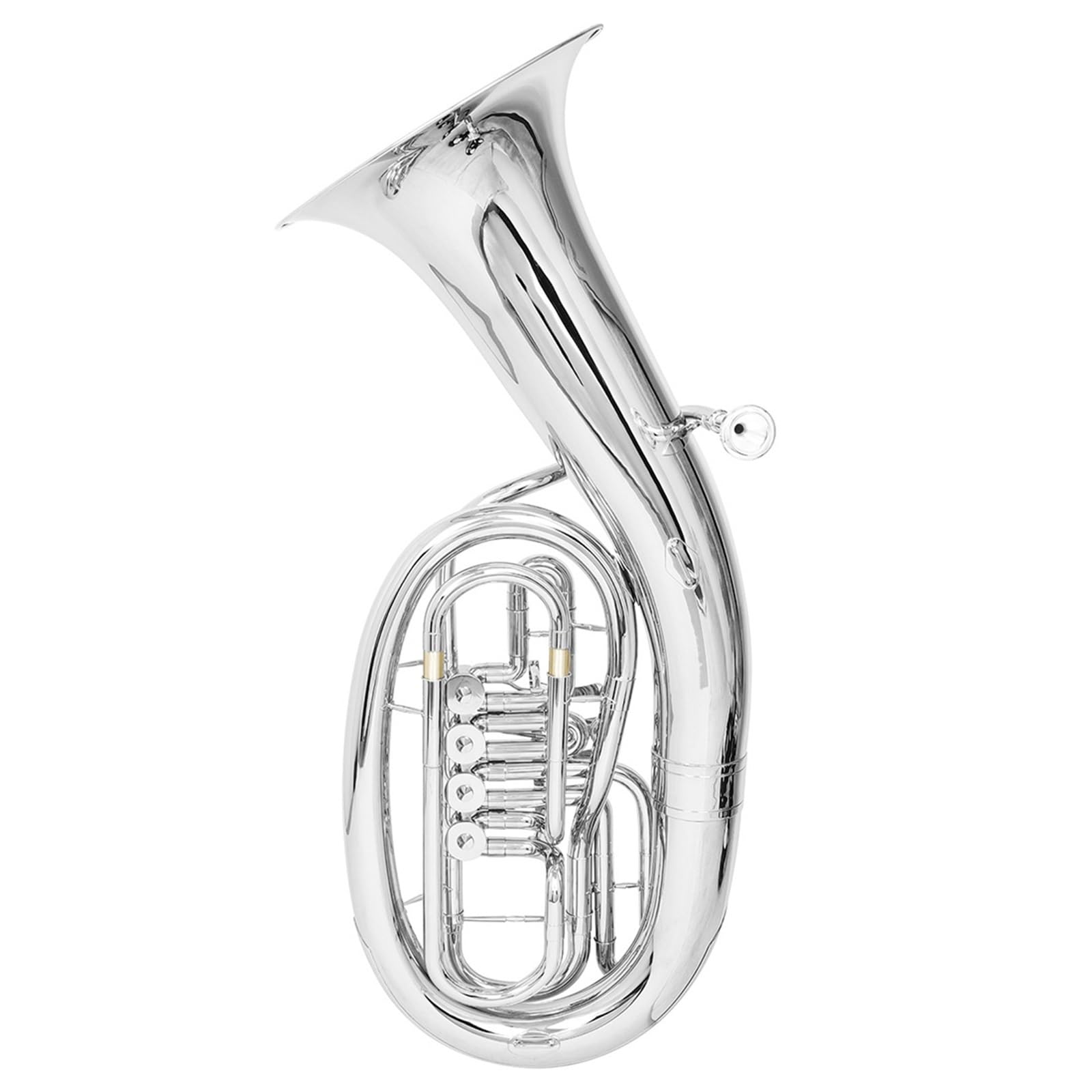 Eufonium Instrumenty Muzyczne Bb Tone Euphonium 4 Klawisze Niklowany Mosiądz Początkujący Dorośli Ćwiczą Grę Na Instrumencie Muzycznym